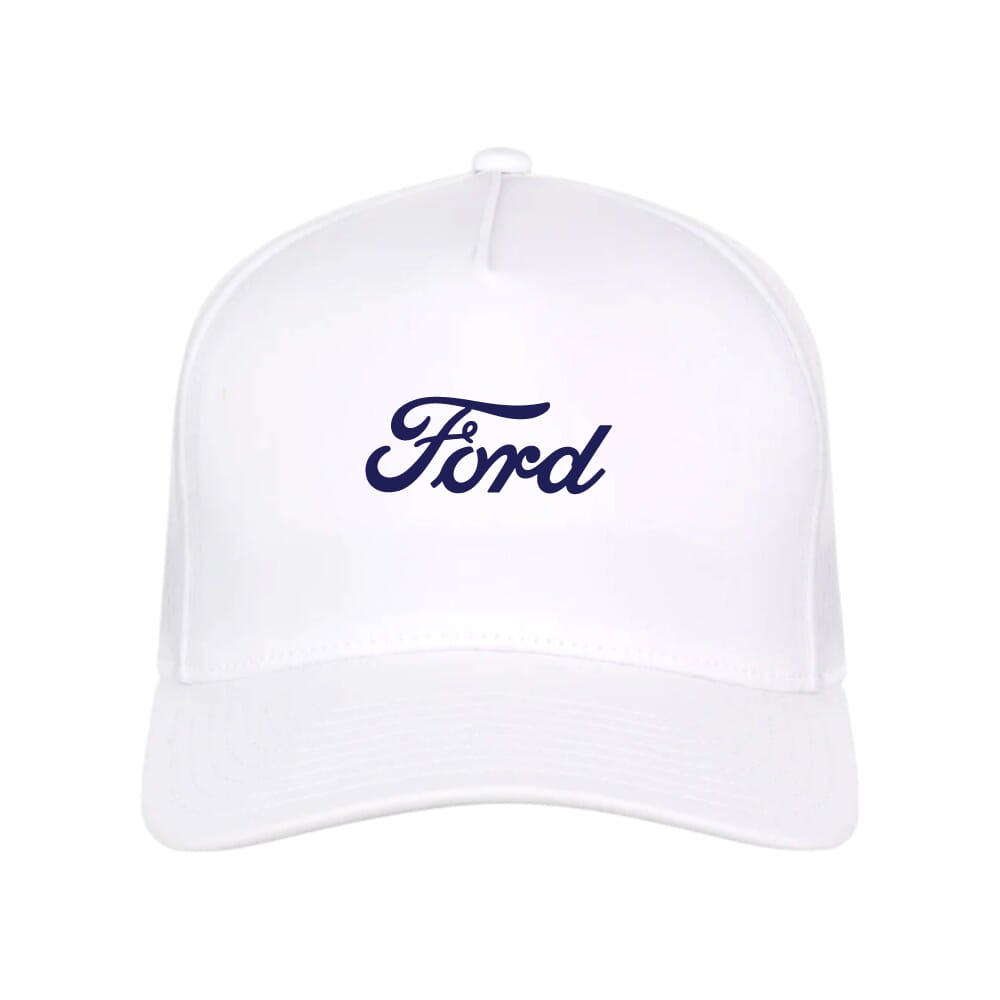 Generic Customized 5-Panel Cap-White